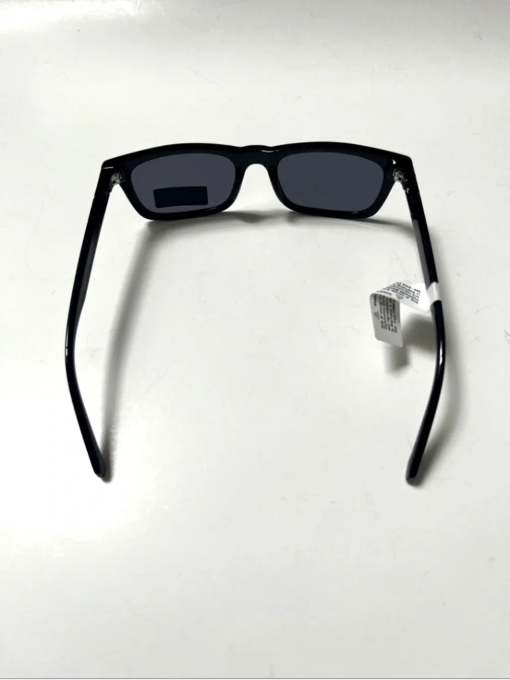 NWT GUESS Square Sunglasses Black Classic Red Logo GO00113 Glossy Acetate